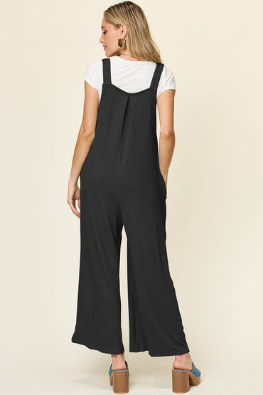 Double Take: Wide Leg Sleeveless Jumpsuit