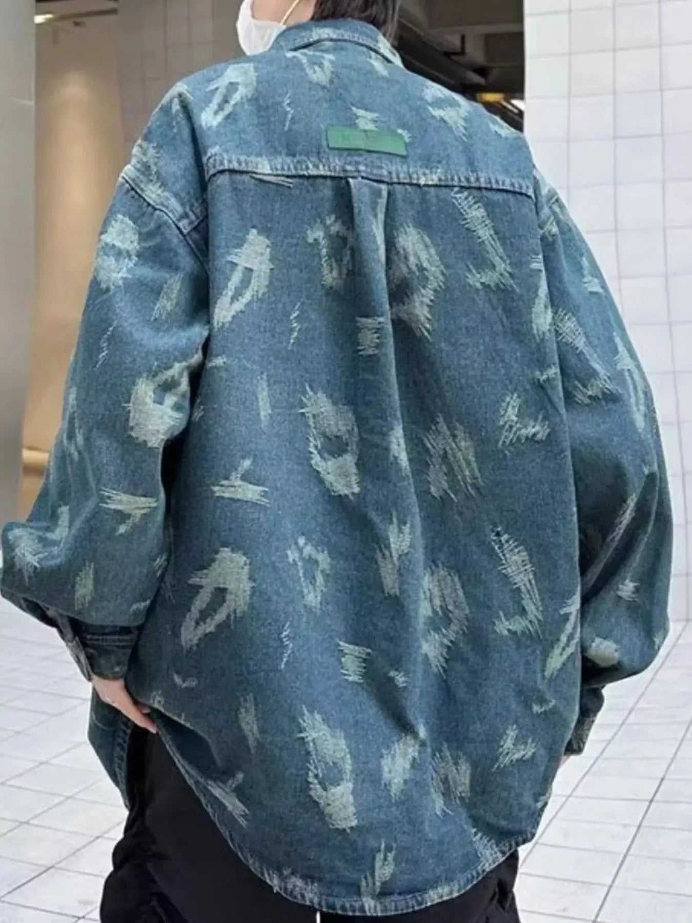 Men's Full Size Button Up Long Sleeve Denim Jacket Plus Size Simply Love