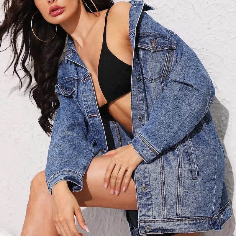 Long Sleeve Denim Jacket.