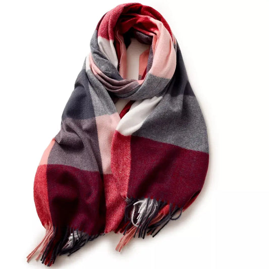 Plaid Fringe Scarf Simply Love