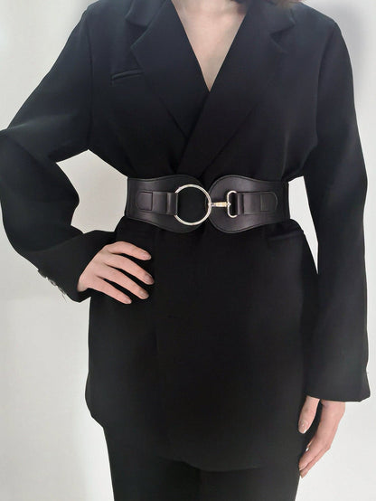 PU Elastic Wide Belt.