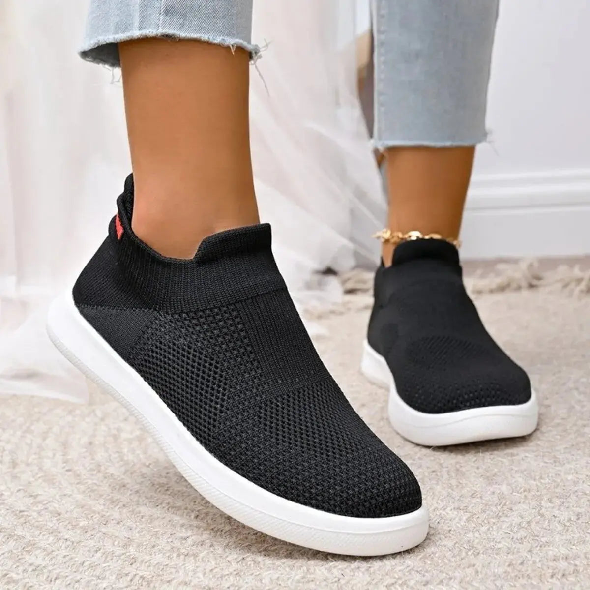 Breathable Knit Slip-Ons Simply Love