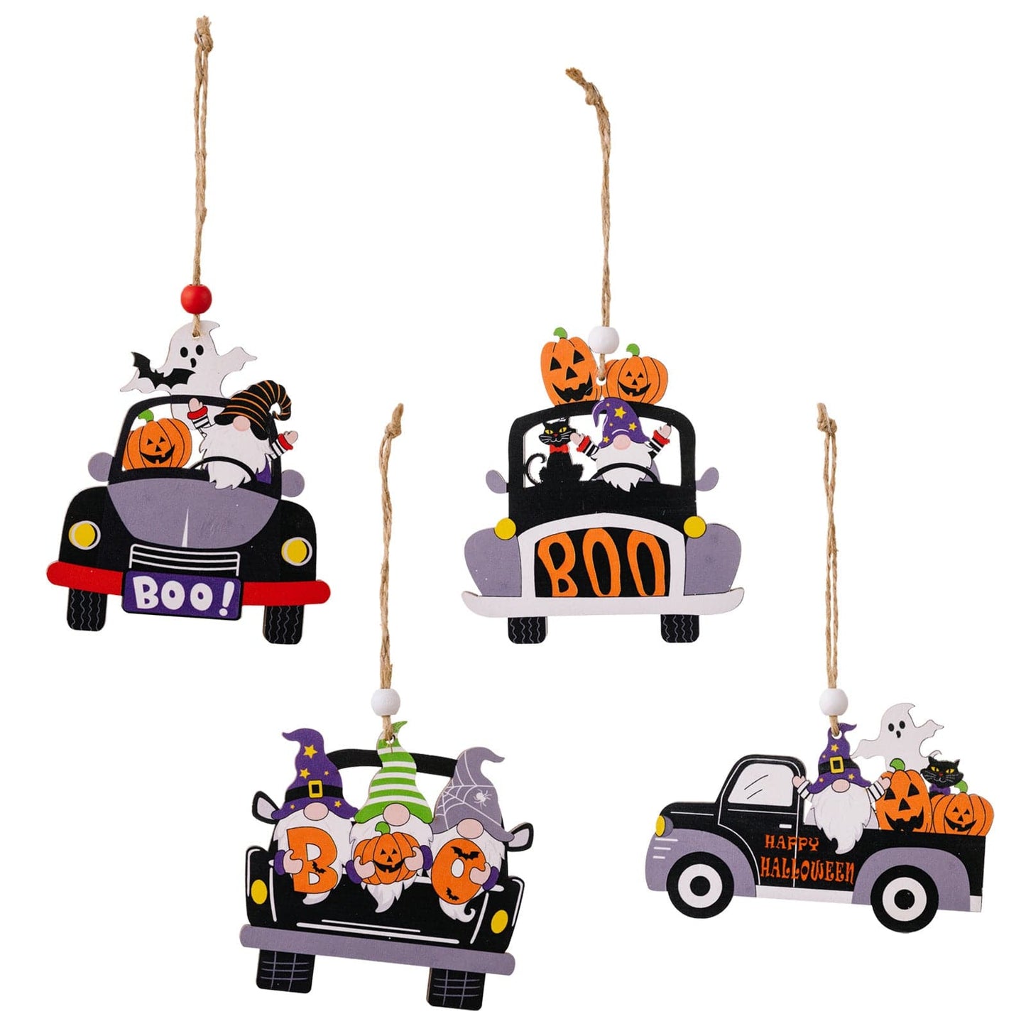 Car-shaped Halloween decor set