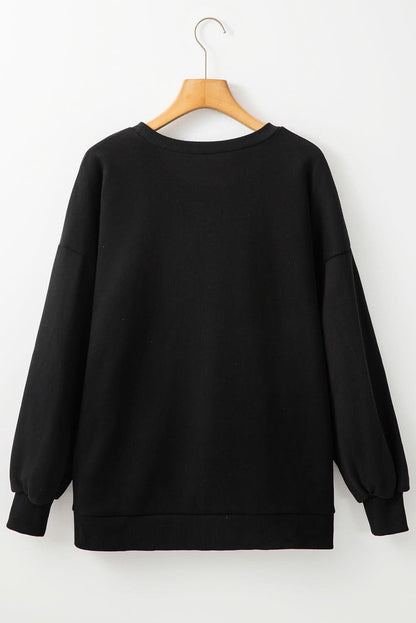 Chic high-low pocket sweatshirt