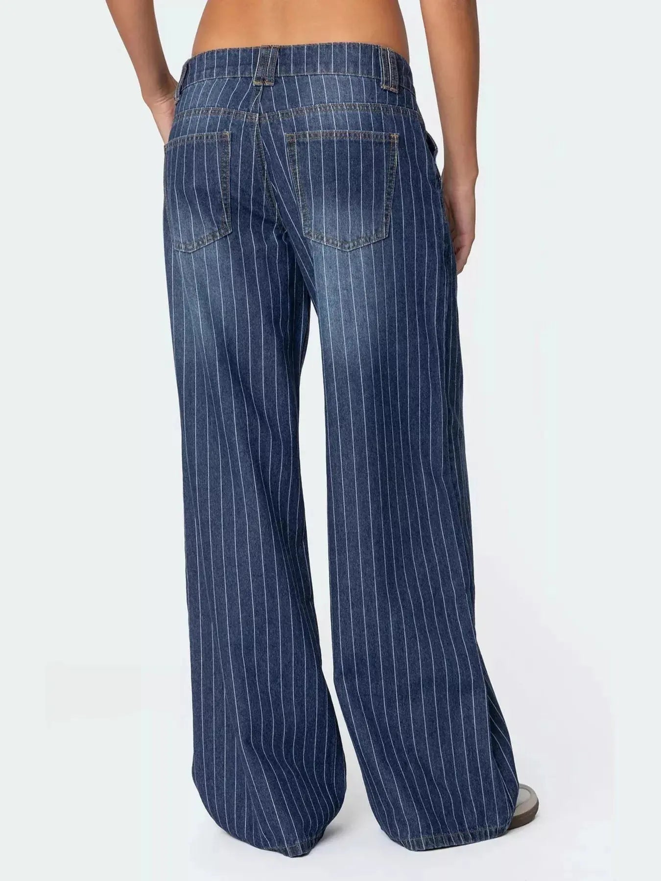 Striped Wide Leg Jeans Simply Love