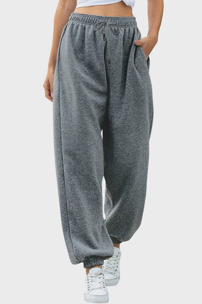 Comfy pocketed joggers with an elastic waistband