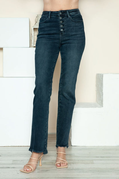 Judy Blue distressed button fly jeans