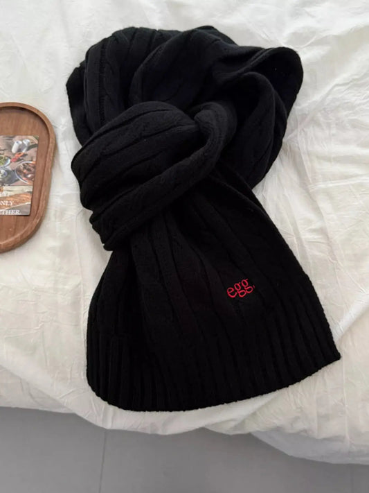Ribbed Knitted Winter Scarf Simply Love