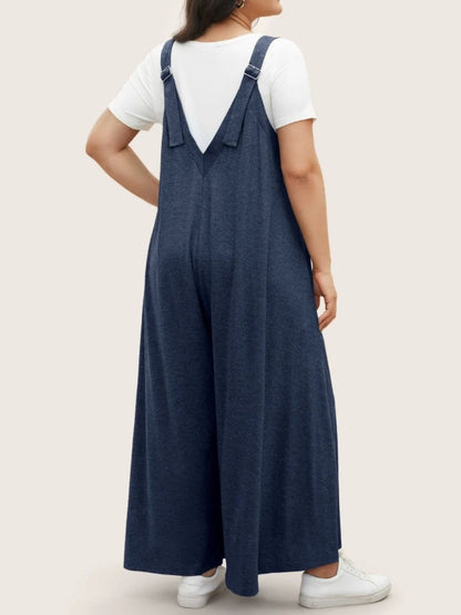 Chic pocketed wide leg overalls for every occasion