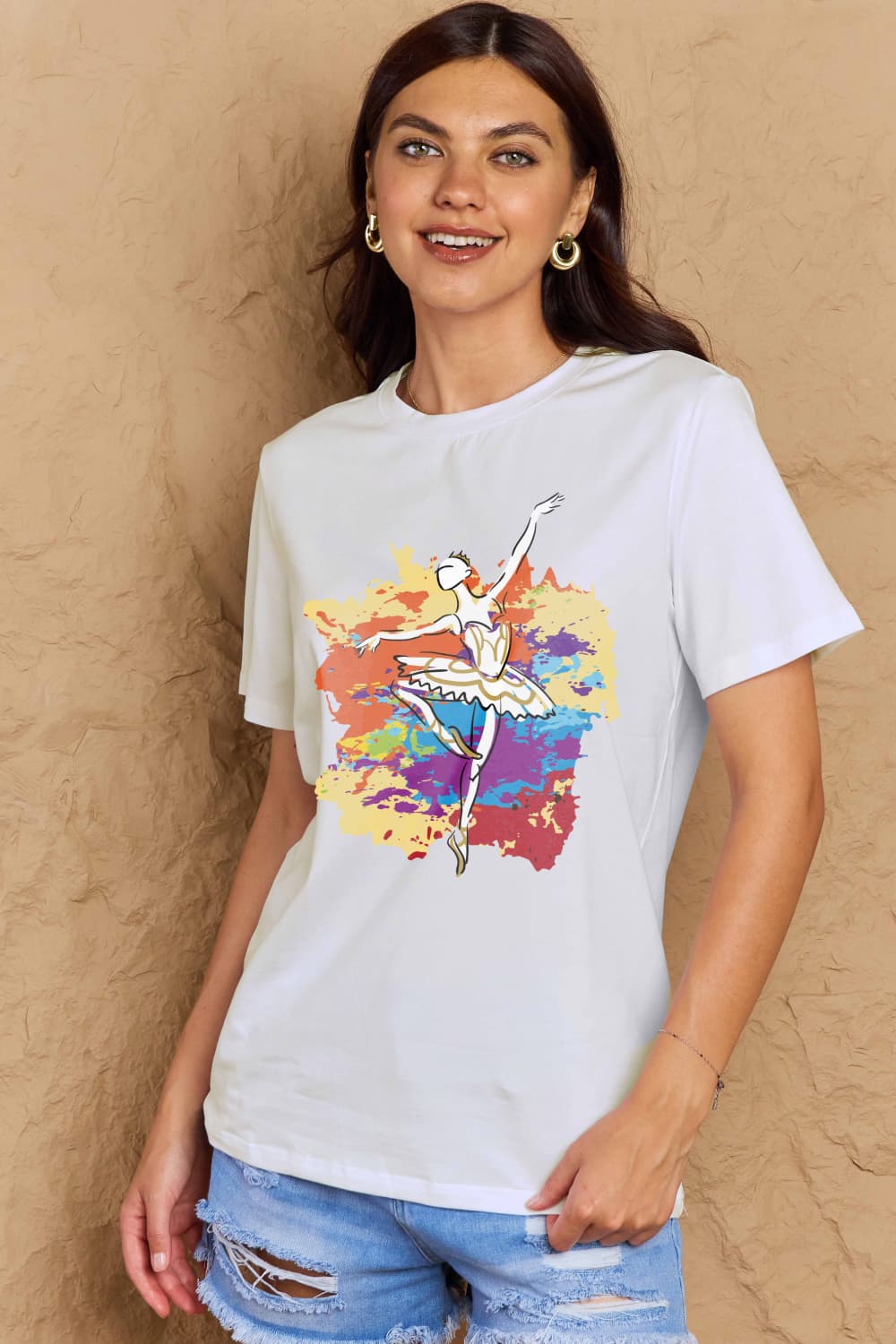 Simply Love: Ballet Dancer Cotton Tee