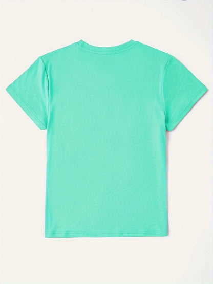 PROUD ALLY Round Neck Short Sleeve T-Shirt.