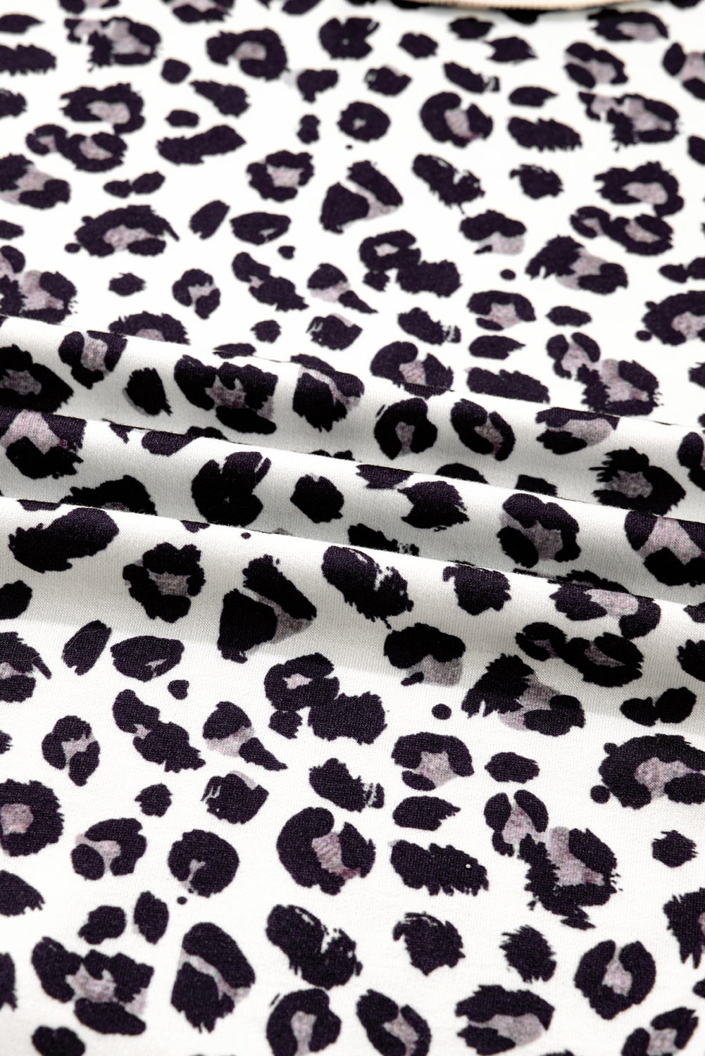 Gray Leopard Patchwork Color Block Baggy Pullover Plus Size Dear-Lover Dropshipping