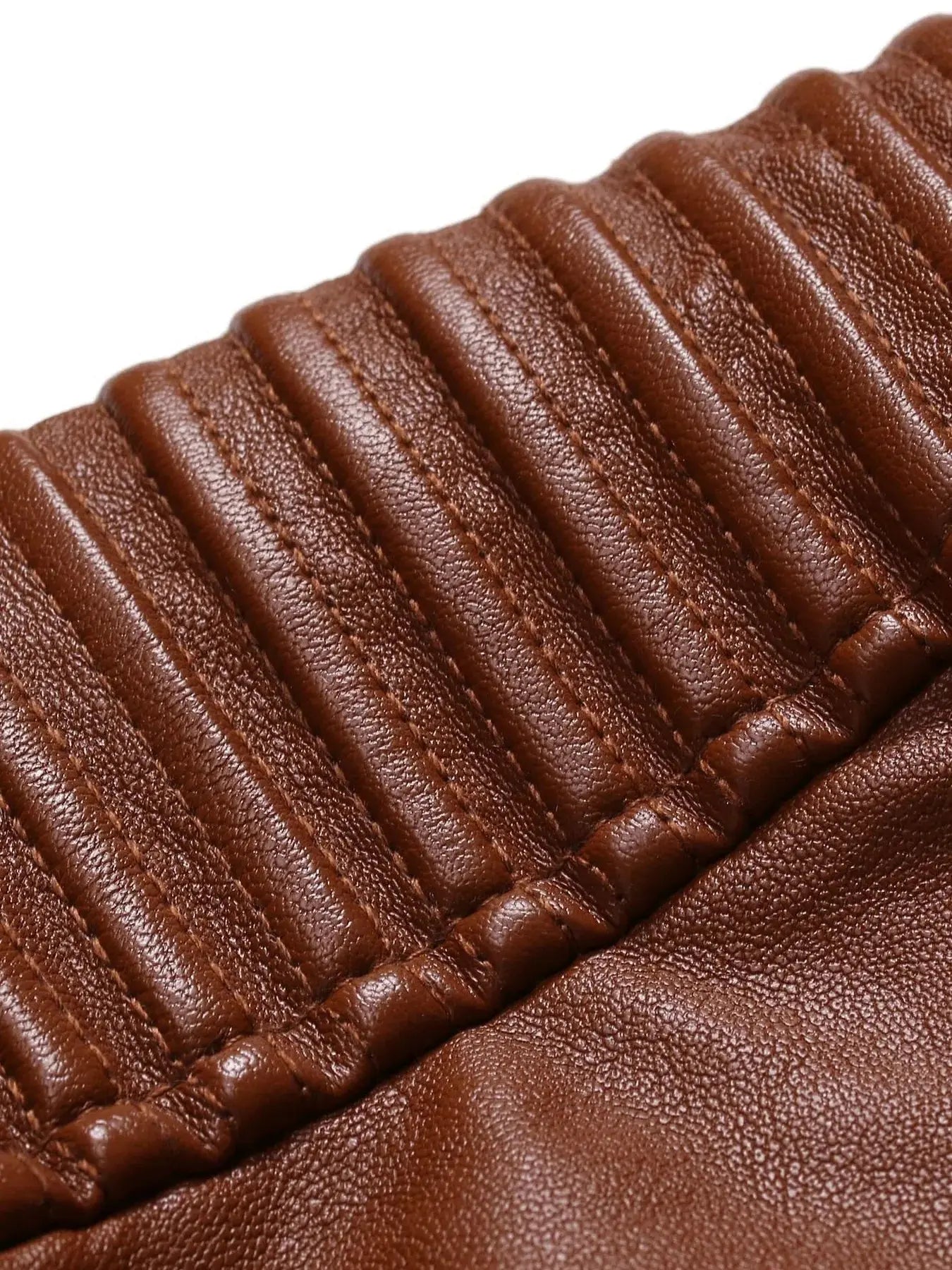 Men's Plus Size Zip Up Leather Moto Jacket Simply Love