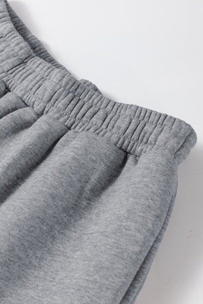 Cozy gray hoodie joggers set