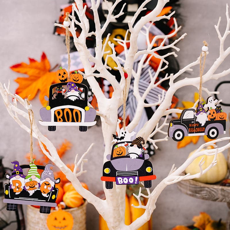 Car-shaped Halloween decor set