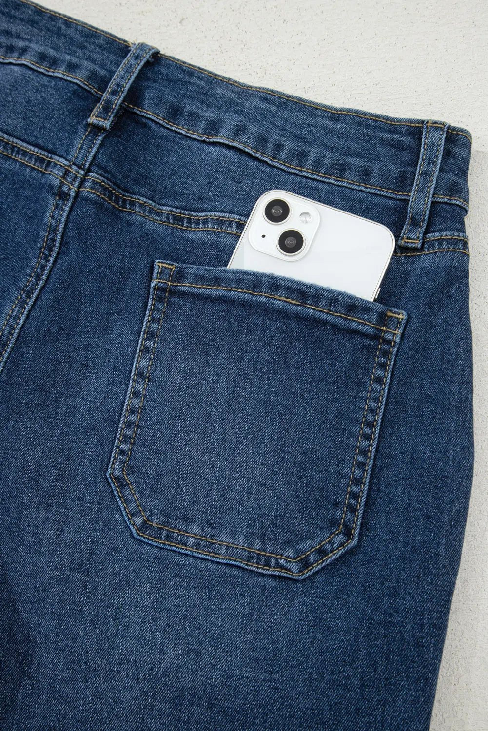 Love Salve  Ashleigh Blue Cropped High Rise Wide Leg Jeans Love Salve