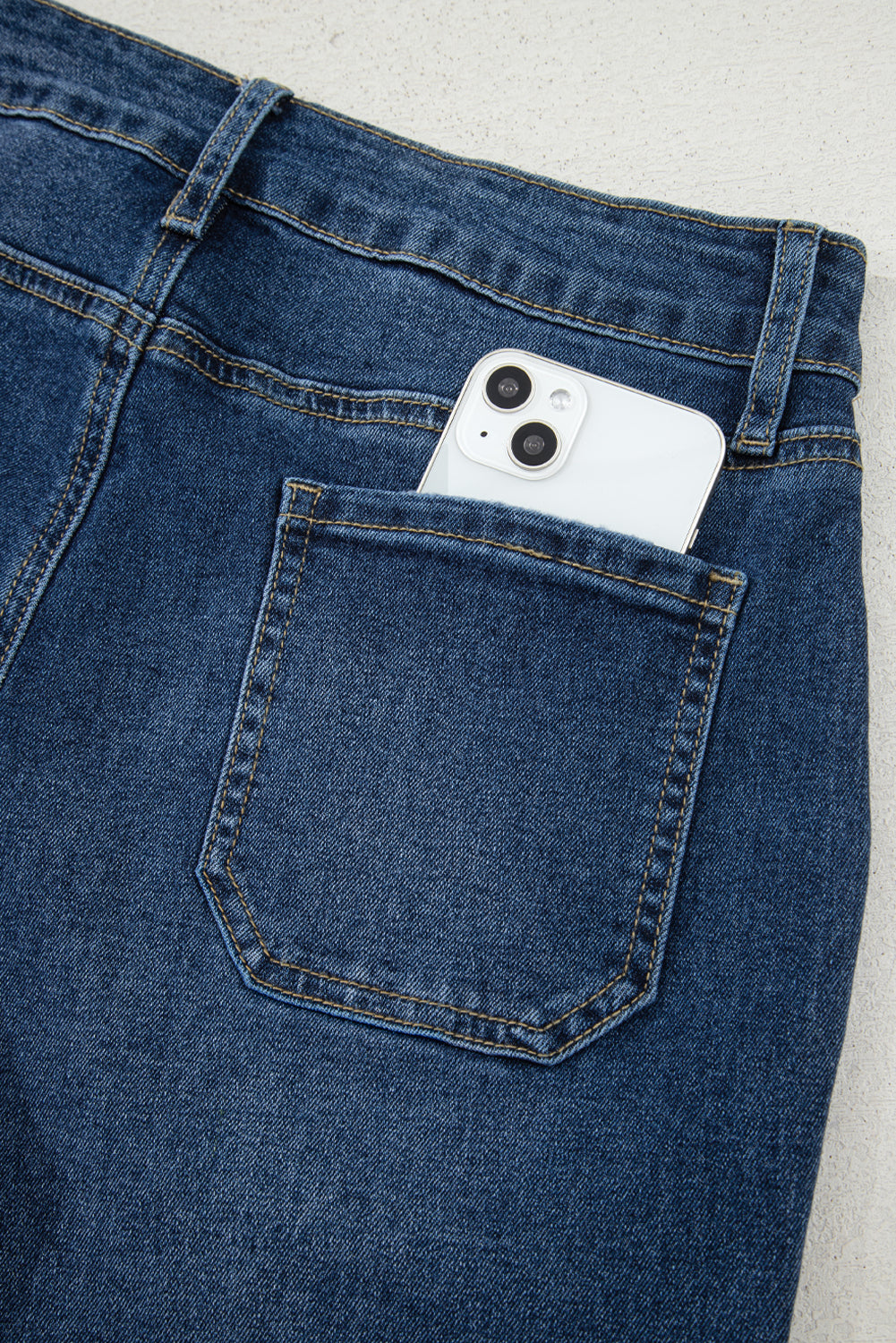 Love Salve  Ashleigh Blue Cropped High Rise Wide Leg Jeans Love Salve