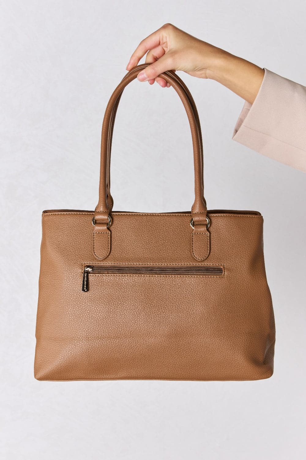 David Jones Structured Leather Handbag.