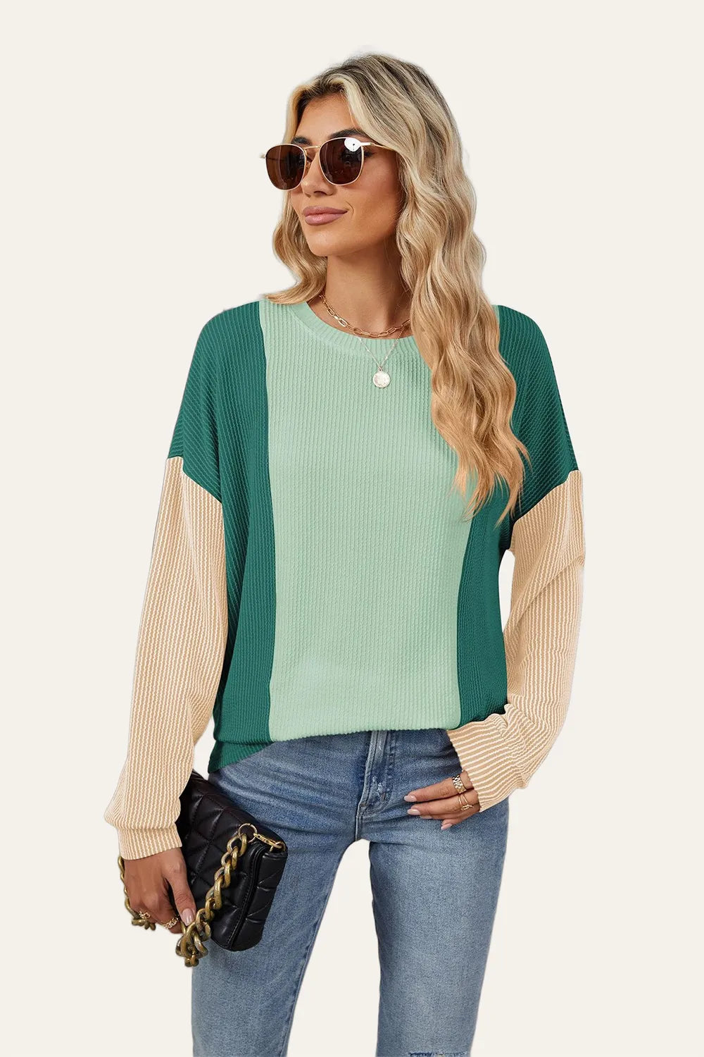 Double Take: Textured Long Sleeve Tee