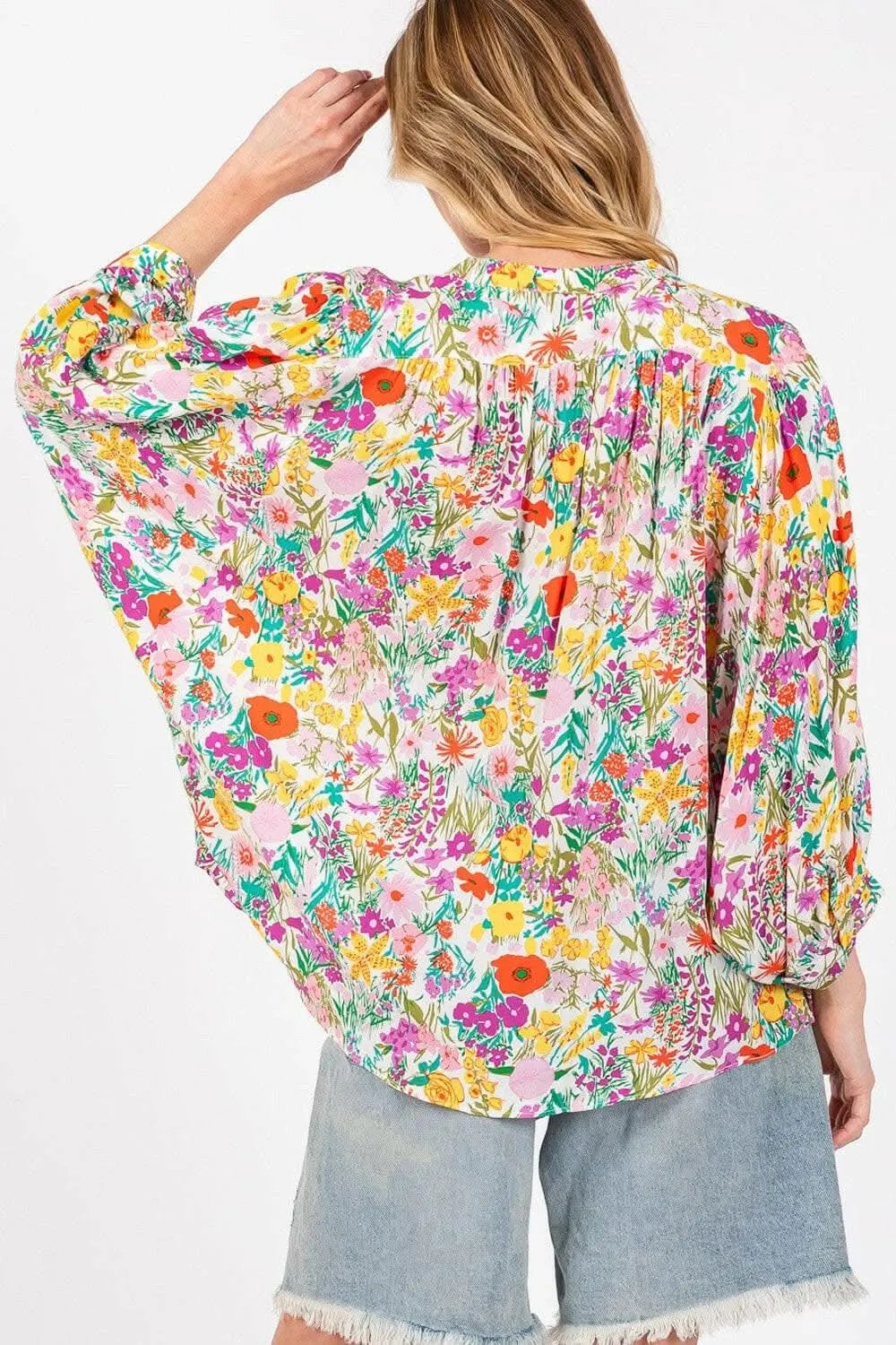 SAGE + FIG Button Down Floral Shirt - Love Salve 