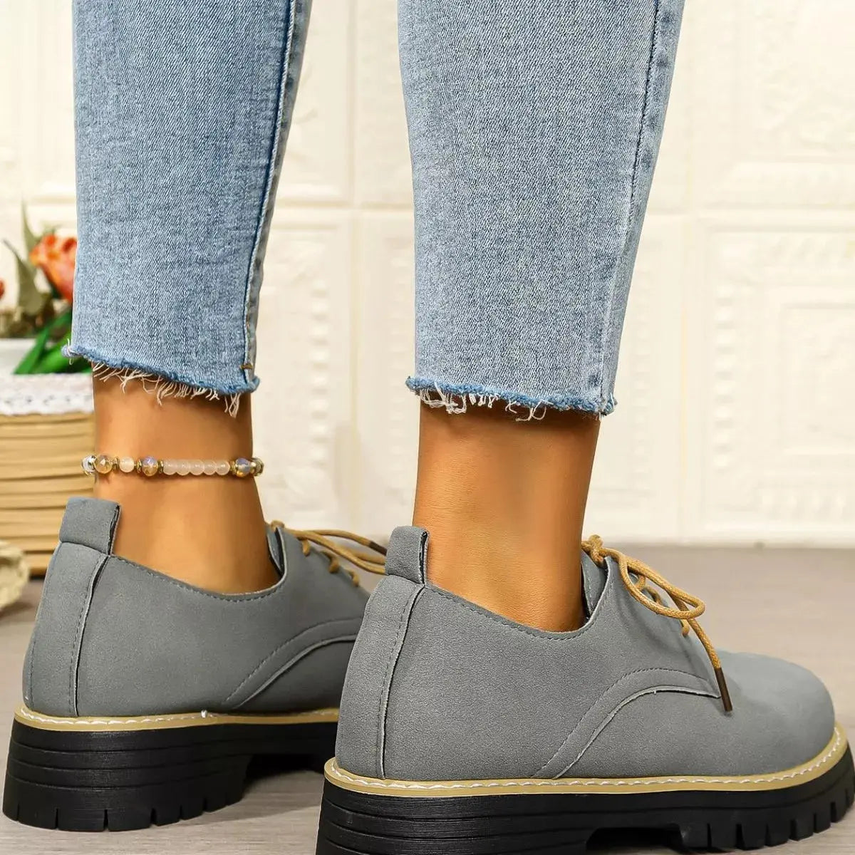 Lace-Up Platform Loafers Simply Love