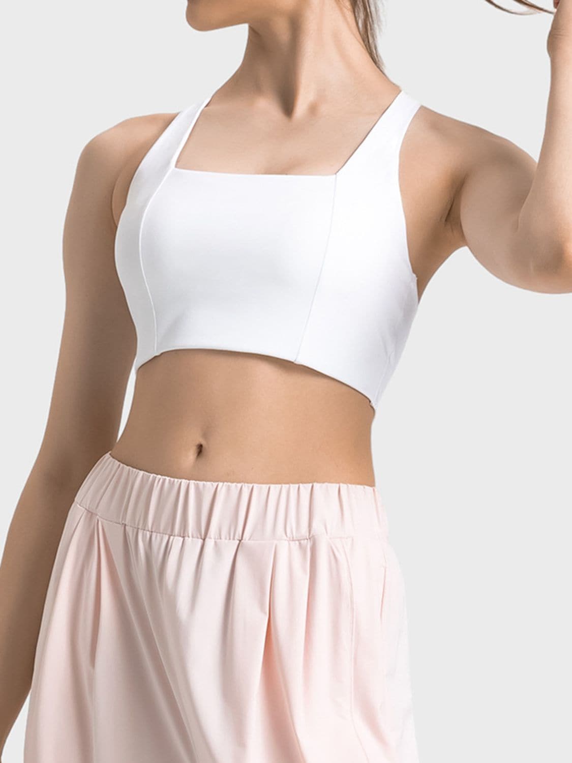 Scoop Neck Sports Bra.