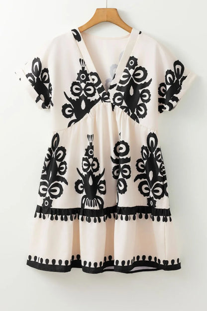 Simply Love: V-Neck Short Dress