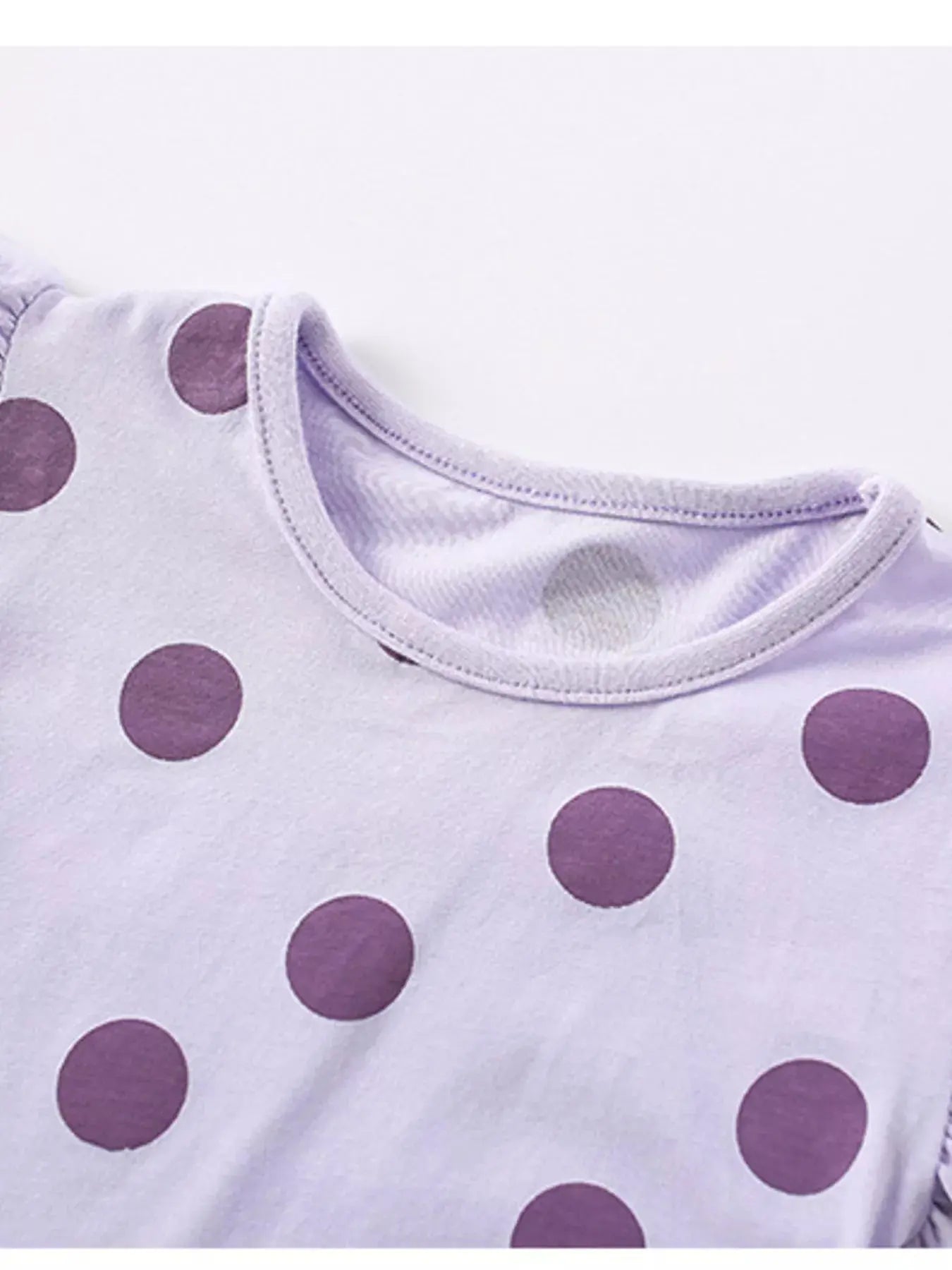 Children's Polka Dot Ruffle Sleeve Top & Shorts Set Simply Love