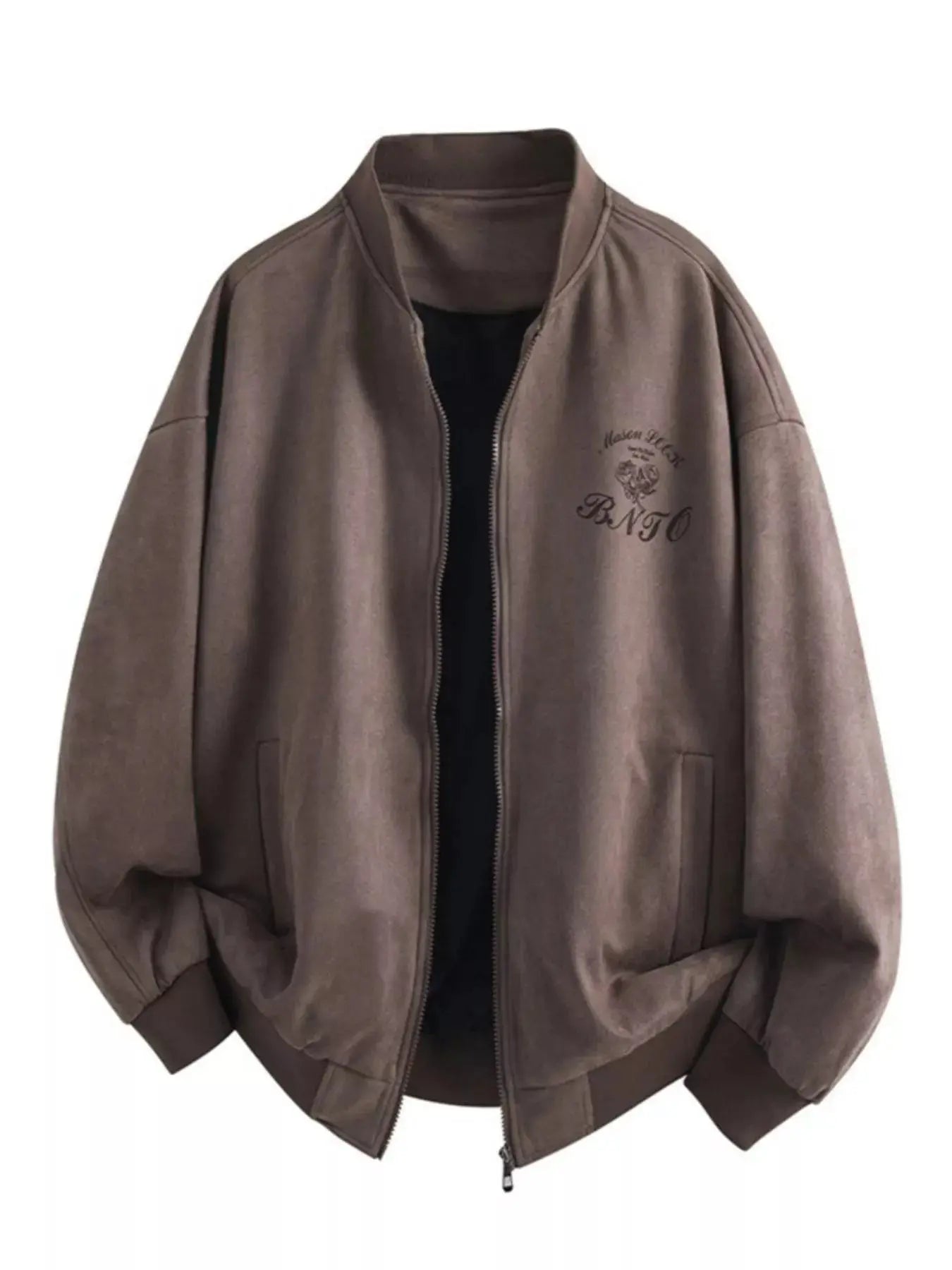 Mens Plus Size Zip Up Long Sleeve Jacket With Pockets Simply Love