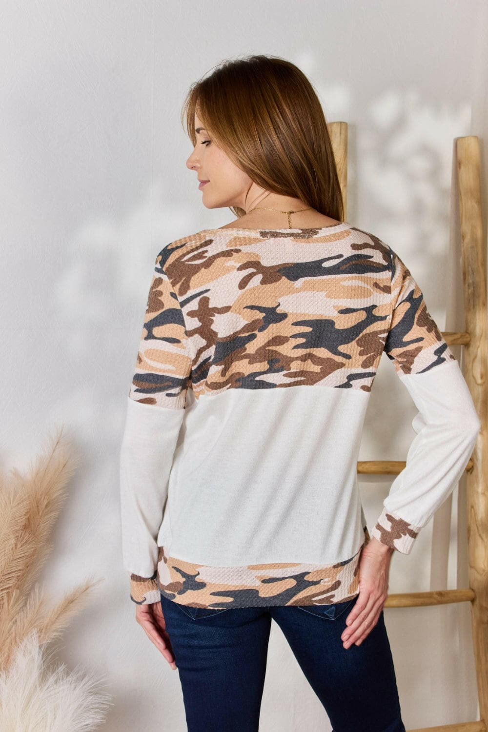 Hailey & Co Full Size Printed Round Neck BlouseUpgrade Your Style with Hailey &amp; Co Full Size Printed Round Neck Blouse
 Indulge in the chic and versatile Printed Round Neck Blouse by Hailey &amp; Co. This treLove Salve Full Size Printed Round Neck BlouseBlouses