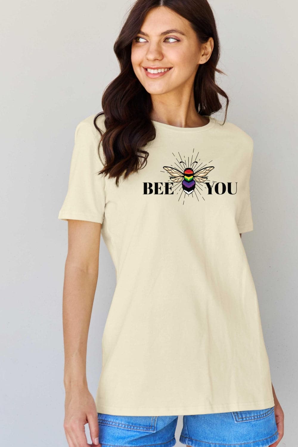 Simply Love Full Size BEE YOU Graphic T-Shirt.