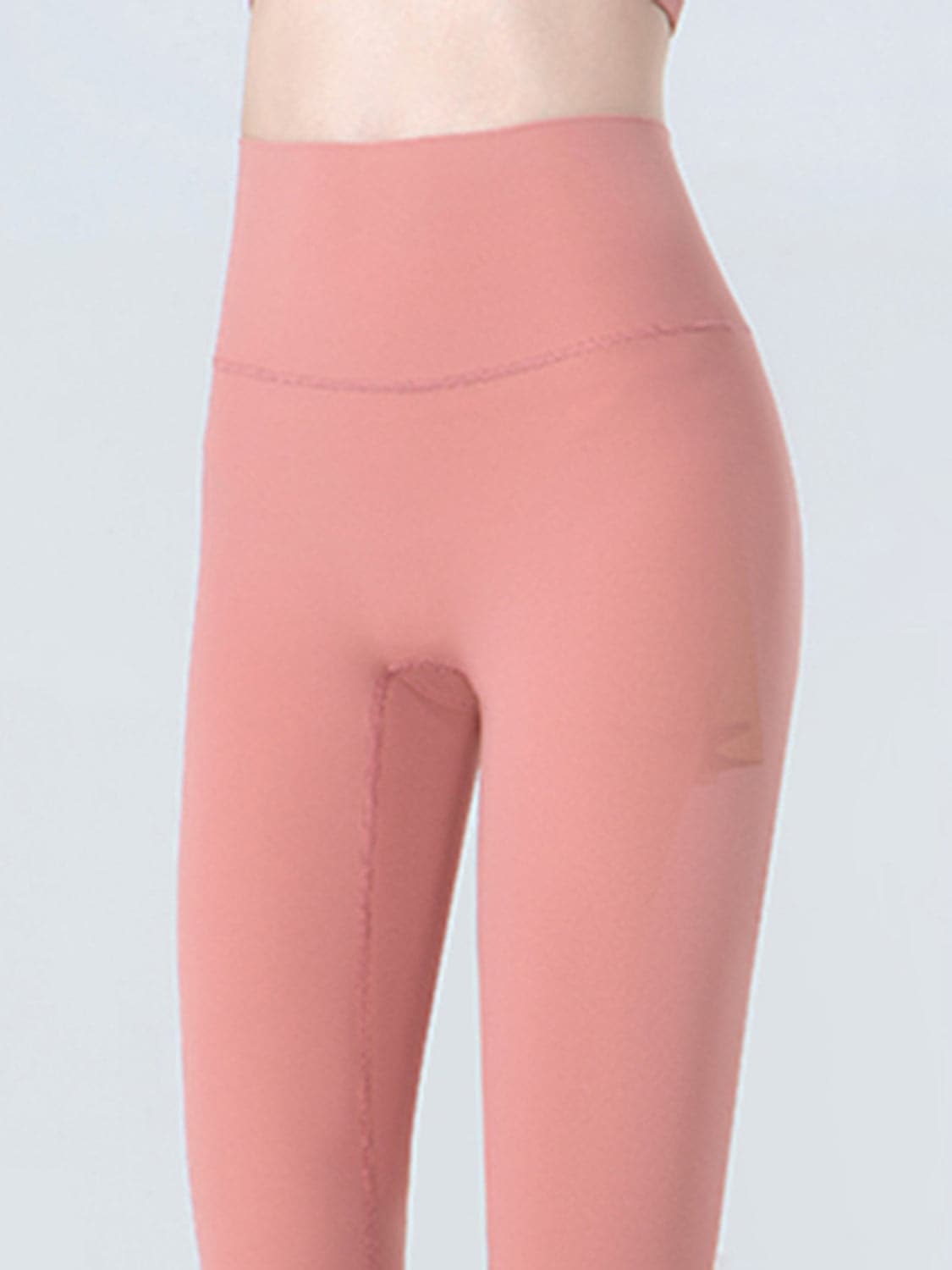 Wide Waistband Cropped Sports Leggings.