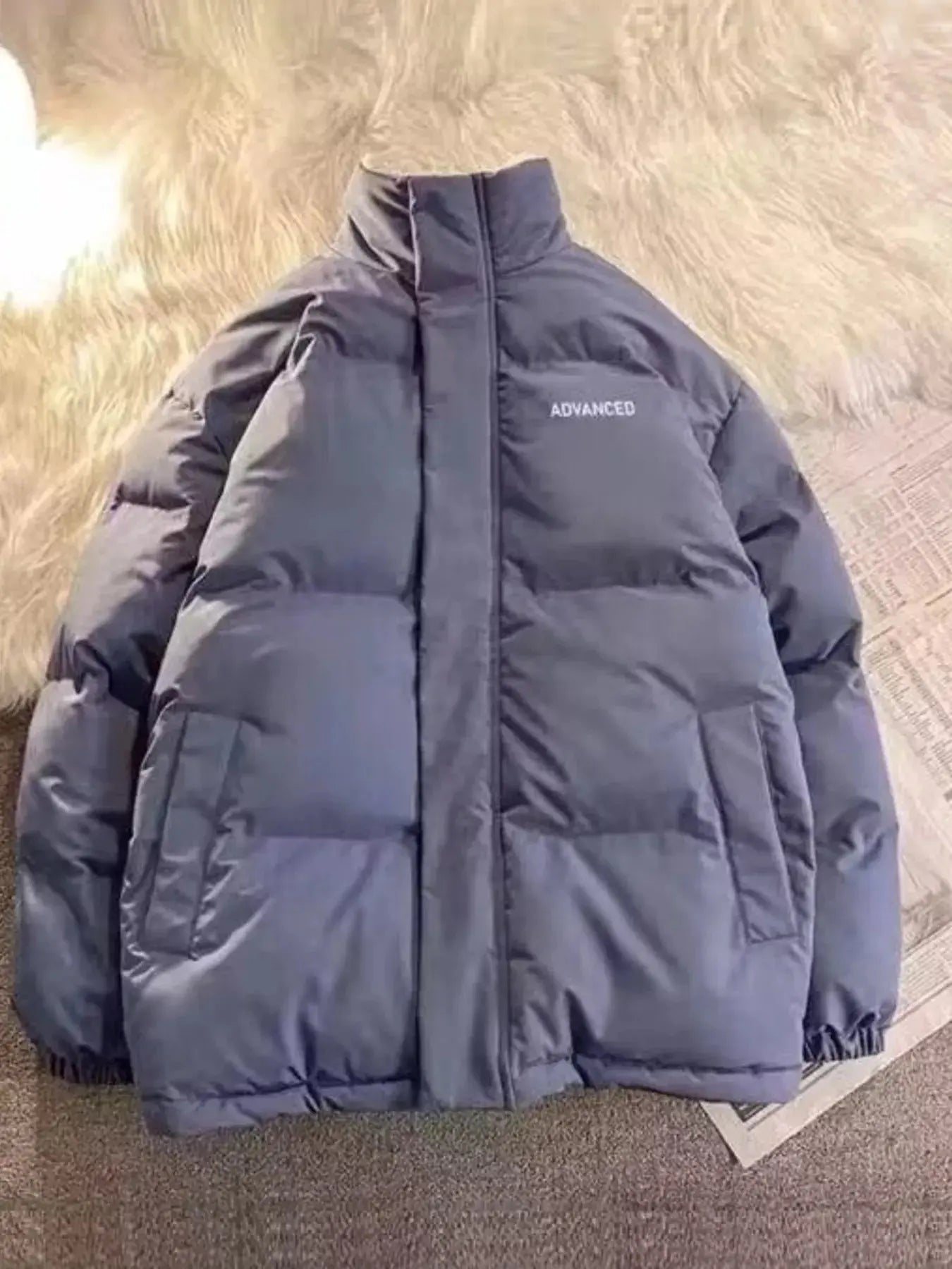Men's Plus Size Zip Up Padded Winter Coat Simply Love
