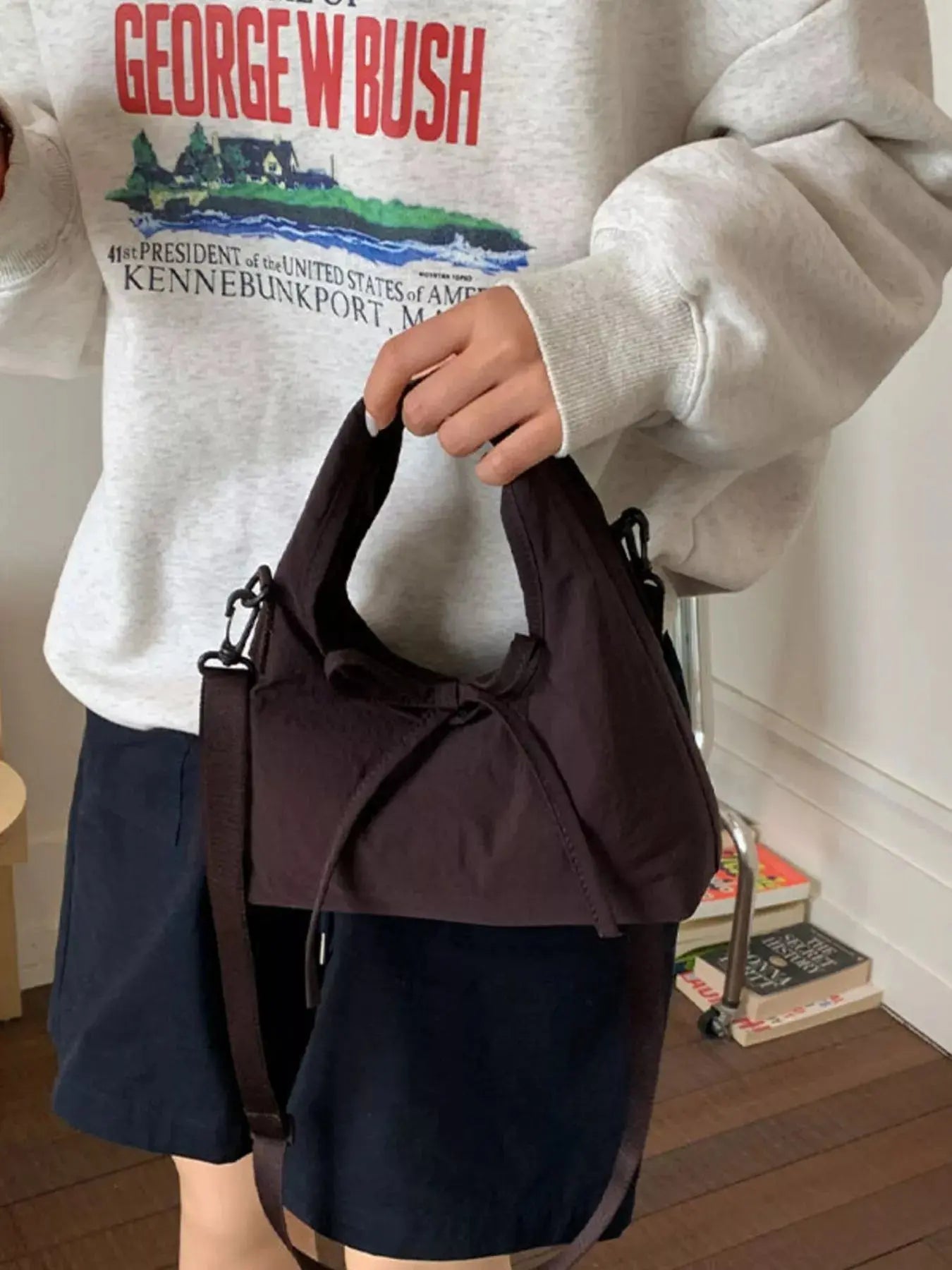 Casual Lightweight Solid Color Crossbody Bag Simply Love