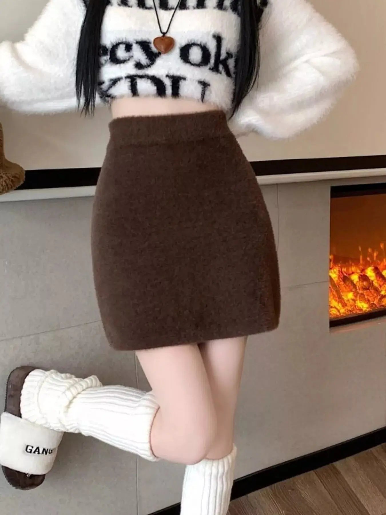 Plush Knit Mini Skirt Simply Love