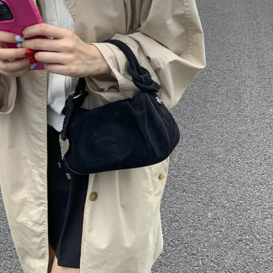 Suede Mini Crossbody Bag with Adjustable Strap Simply Love