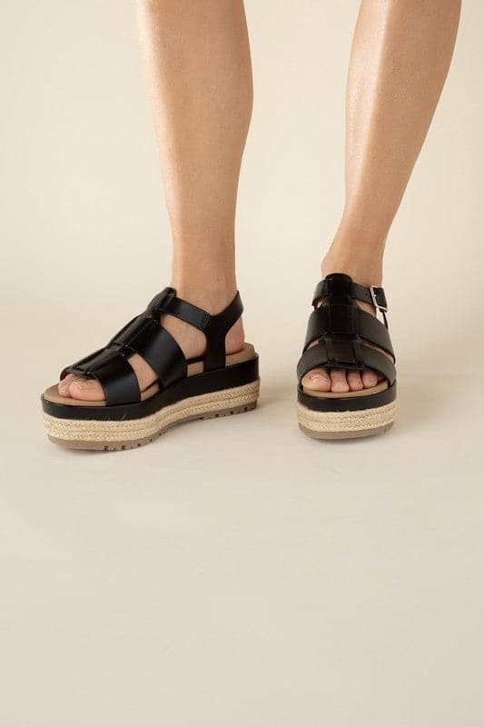 MCLEAN-S Espadrille Gladiator Sandals.