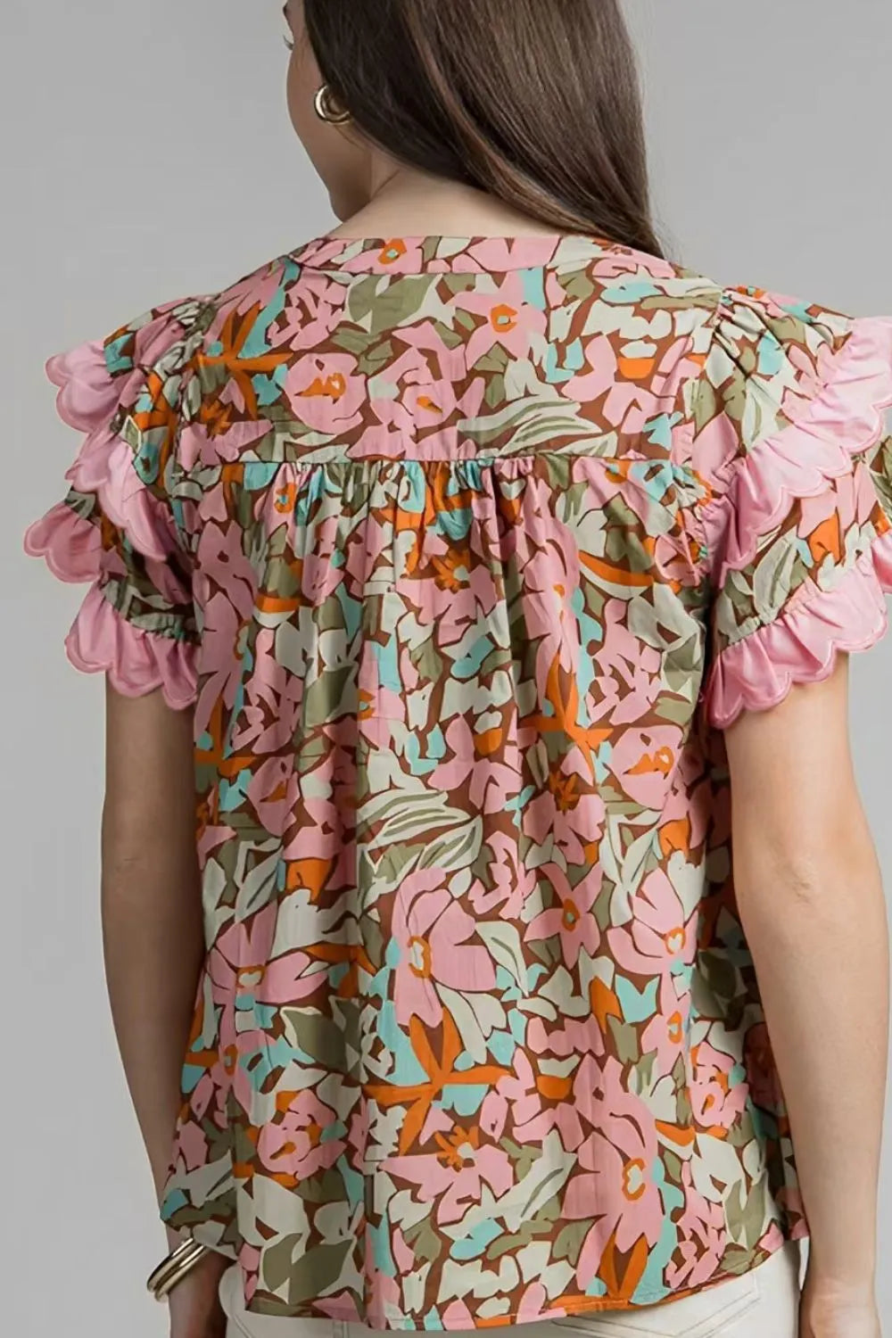 Simply Love: Floral Tiered Blouse