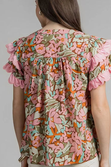Simply Love: Floral Tiered Blouse