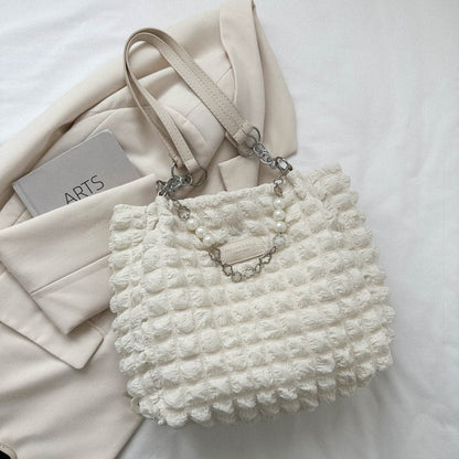 Chic bubble textured tote bag for every occasion