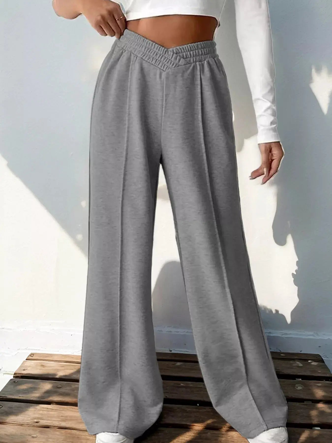 Wide Leg High Waist Pants Simply Love