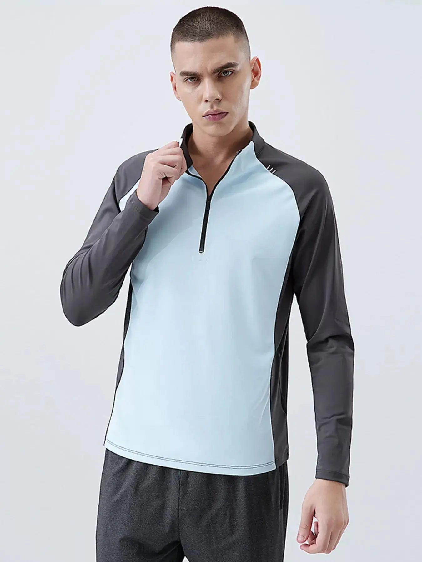 Men's Plus Size Long Sleeve Quick-Dry Active T-Shirt Simply Love