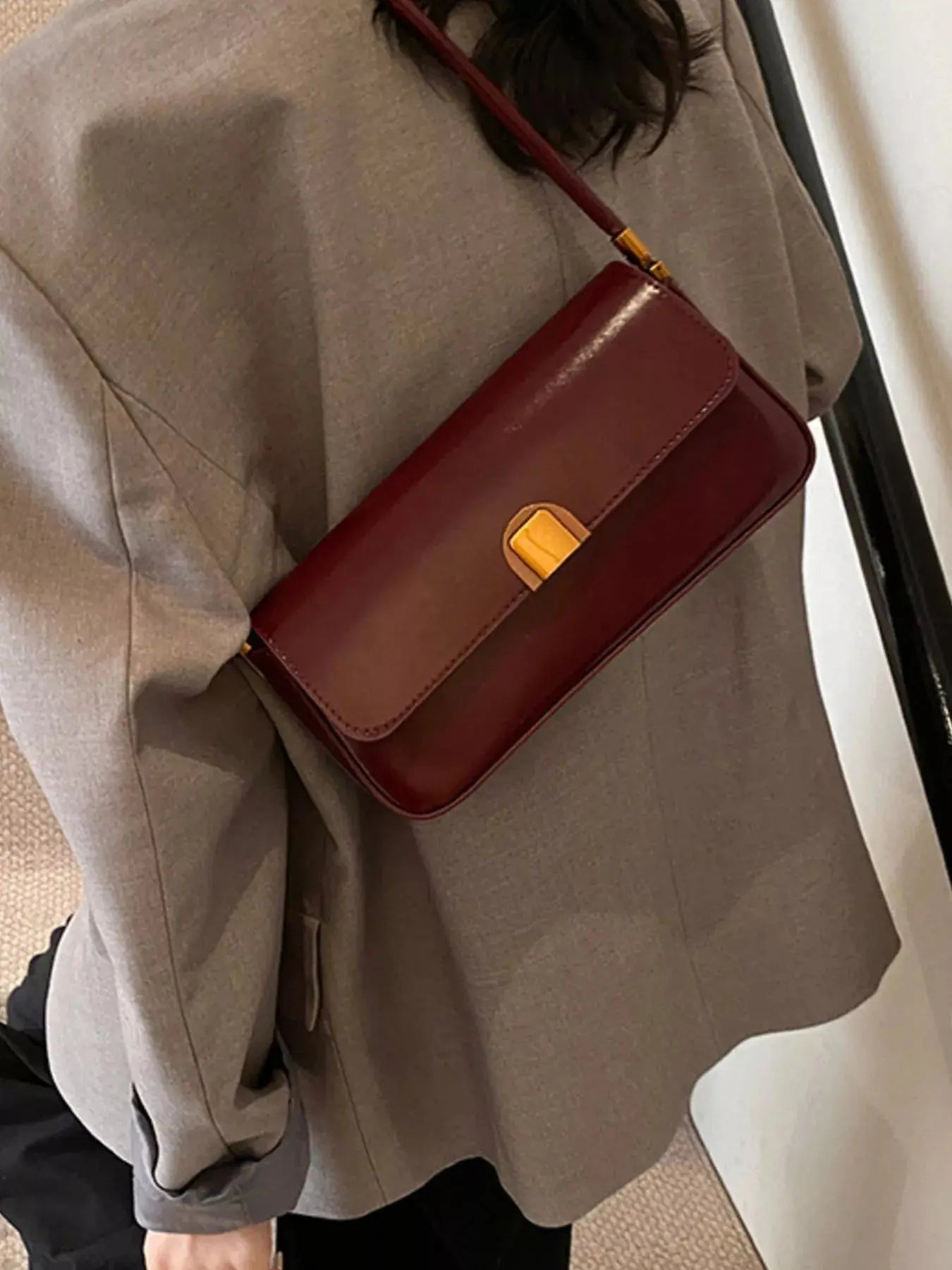 Retro Style Leather Shoulder Bag Simply Love