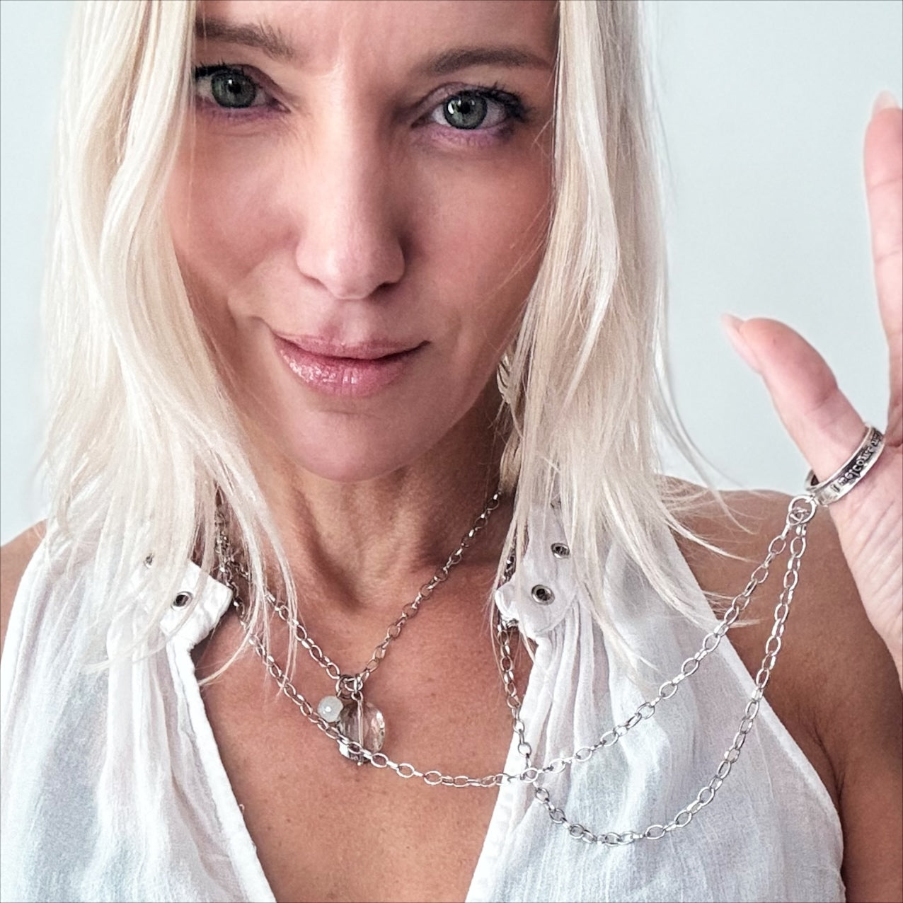 I Welcome Miracles Ring Original Necklace Katia Designs