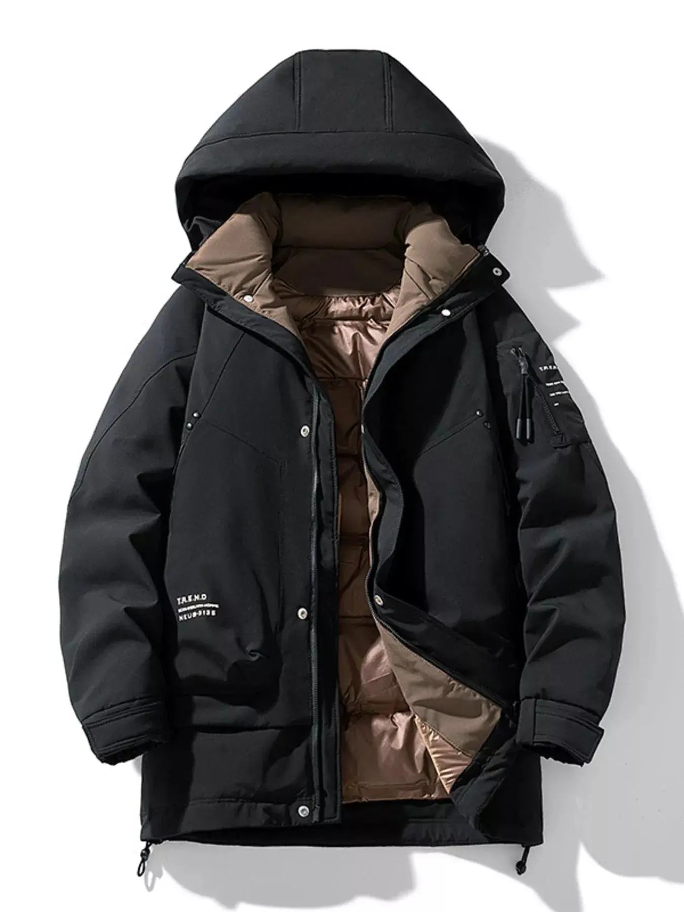 Men's Plus Size Urban Style Hooded Winter Padded Jacket Simply Love