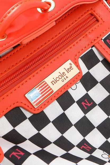 Nicole Lee USA Color Patch Bucket Bag
