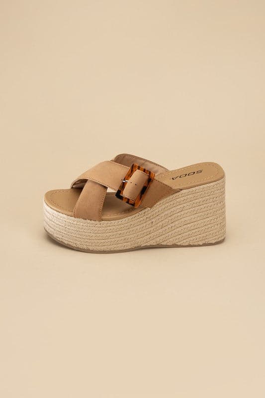 Manta Espadrille Platform Slides.