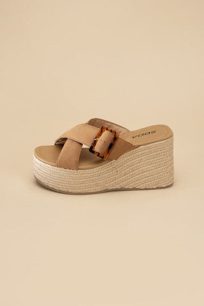 Manta Espadrille Platform Slides.