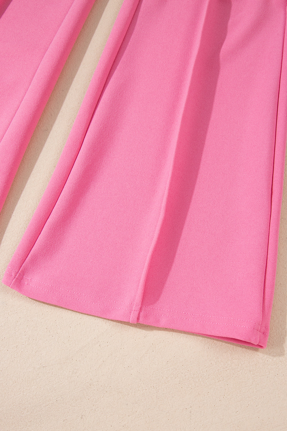 Sachet pink high-waisted flares