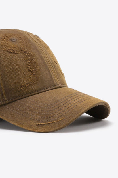 Distressed Adjustable Baseball Cap.